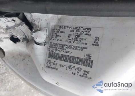 2001 Ford F-250 Lariat/Xl/Xlt from USA, damaged, VIN 3FTNX20L71MA26777